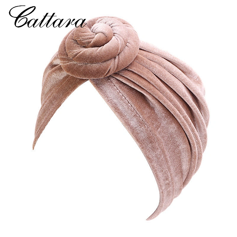Autumn And Winter Velvet Pan Flower Headband Hat