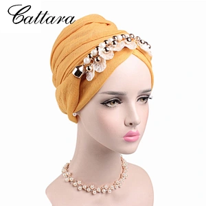 Balinese Pendant Turban Hat Muslim Scarf Hat Jewelry Scarf
