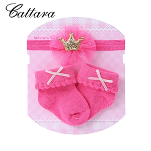Cute Baby Mesh Socks Hair Band Set