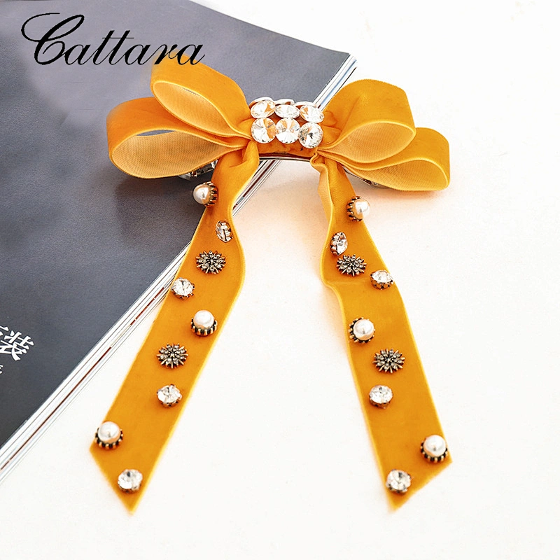 Beautiful Long Ribbon Bow Hair Clips