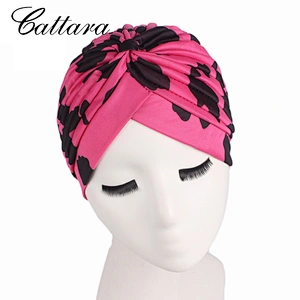 Colorful Print Striped Pop Turban Hat