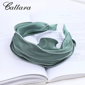 Trendy Crimped Solid Color Broad-Brimmed Headband