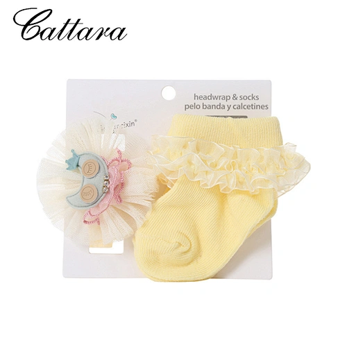 Cute Princess Lace Baby Socks Headband Set
