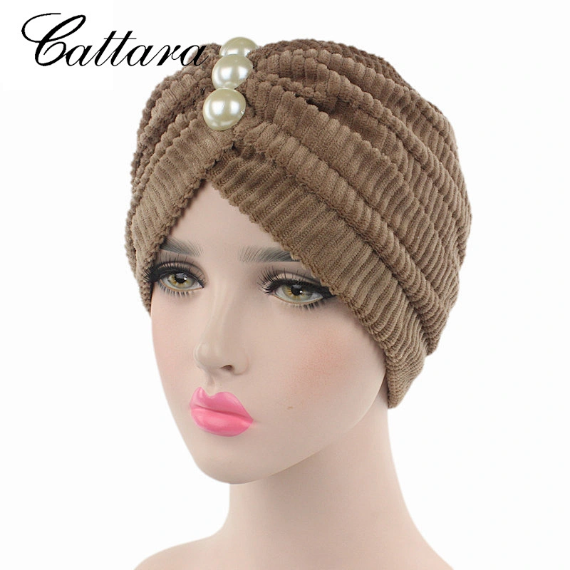 New Pearl Diamond Corduroy Bandana Hat