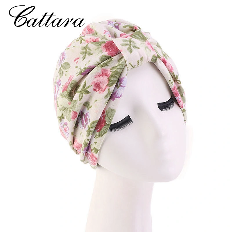 Ladies Style Turban Cap With Satin Chemo Cap
