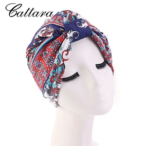 Ladies Style Turban Cap With Satin Chemo Cap