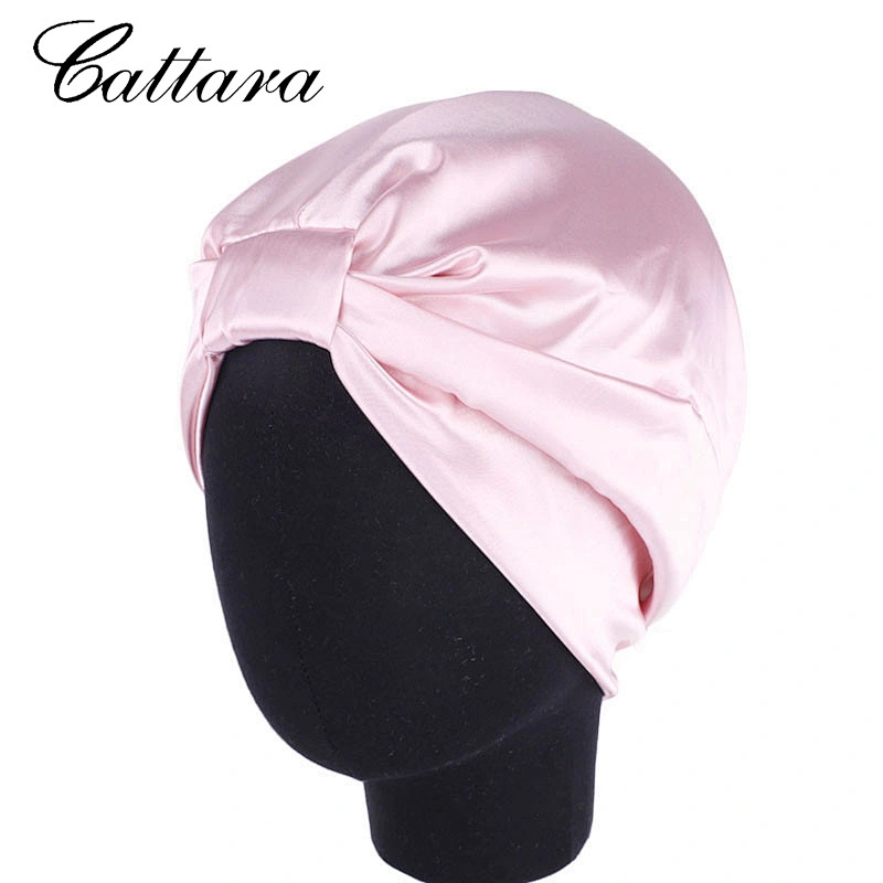 Double Stretch Satin Turban Hat
