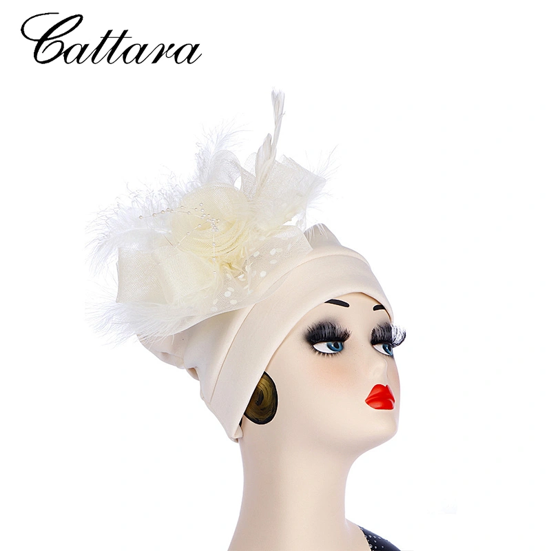 Mesh Big Flower Muslim Turban Hat