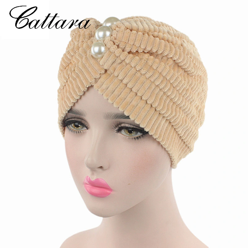 New Pearl Diamond Corduroy Bandana Hat