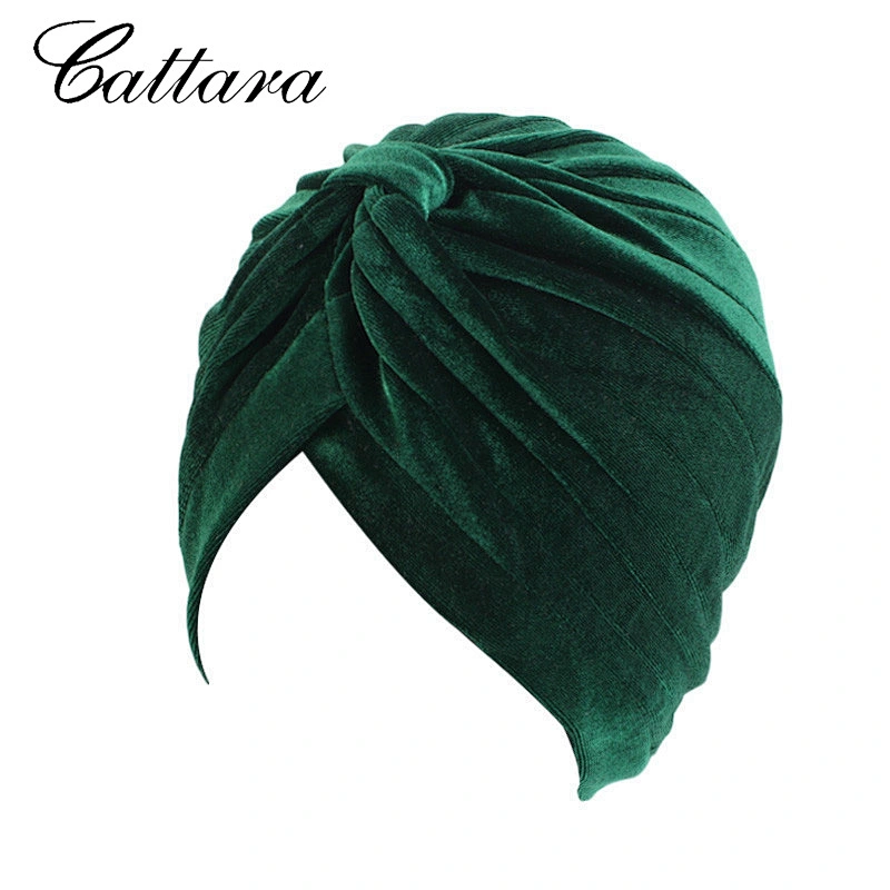 New Style Velvet Gold Silk Indian Hat Muslim Turban Hat