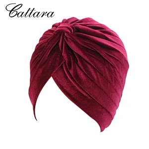 New Style Velvet Gold Silk Indian Hat Muslim Turban Hat