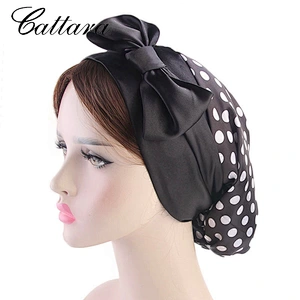 New Ladies Satin Bow Turban Hat