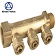 Gutentop 3 way water segregator PEX pipe brass manifold