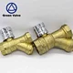 Green-GutenTop lockable Brass ball valve with lock water meter strainer/filter/percolator function Y strainer magnetic