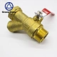 Green-GutenTop Forged male female thread NPT or BSP Brass Y Type Strainer Filter Ball Valve