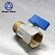 Green-GutenTop Forged NPT male female thread full port male nickel plated brass water mini ball valve dn15