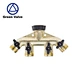 Green-GutenTop 4 Way 3/4" Garden Hose Splitter Hose Connector Water Splitter Hose Faucet Manifold