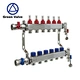 Green-GutenTop 6 Port Stainless Steel Underfloor Heating Pex Manifold