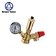 brass gas double valve