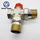 Green-GutenTop forged 1/2" 3/4" 1" nickel plated hot and cold water for shower three way brass thermostatic radiator valve