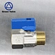 brass water mini ball valve