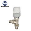 Green-GutenTop GT2942 water heating radiator valves angled type brass thermostatic control valve for water temperature