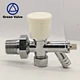 Green-GutenTop 3 way Male thread x compression x barb fitting Chrome plated Brass 3/4'' TRV thermostatic radiator valves