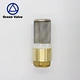 Green-GutenTop Female Threaded check valve stainless steel Filter Mesh Brass foot valve with strainer