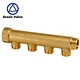 Green-GutenTop 4 way classical floor heating system brass pex manifold