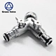 Green-GutenTop 2 way nickel plated water thread brass garden hose splitter with hose connector