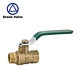 Green-GutenTop iron handles dn15 pn30 male thread and female thread 1/2'' brass ball valve price