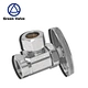Gutentop GT2927 3/8 in. FIP x 1/2 in. Chrome Plated Brass Compression Angle Stop Valve