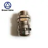 Green Valve High Quality Electrical Waterproof Ip68 m Type Brass Nickel plated Cable Gland Connector
