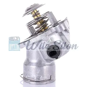 Engine Coolant Thermostat W Housing for 2007-2011 M-ercedes-B-enzs E550 2009-2012 Mercedes-Benz G550 OEM 2732000215 4833100D