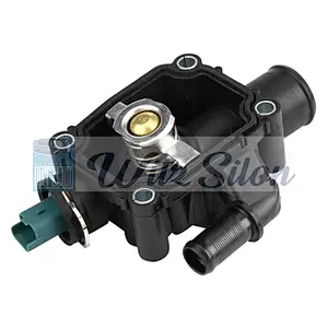 Engine Coolant Thermostat Housing Assembly Fits Peugeots 206 207 307 308 C-itroens C2 C3 C4 B-erlingos OE#1336.Z0 9647265980