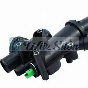 3M5Q8A586CA peugeot thermostat housing assembly with thermostat parts