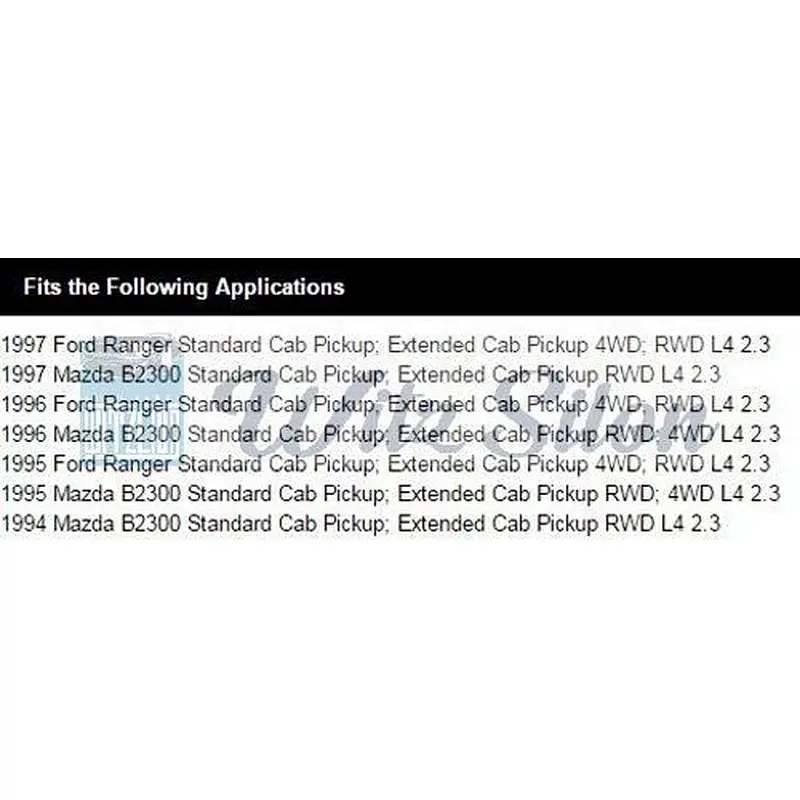 car radiator hose sizes of fords ranger mazda b2300 spare parts F57Z8290A