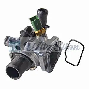6338039 aluminum thermostat housing assembly with thermostat 88 degree thermostat of opel corsa parts