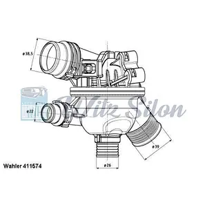 11537552403  car thermostat housing parts