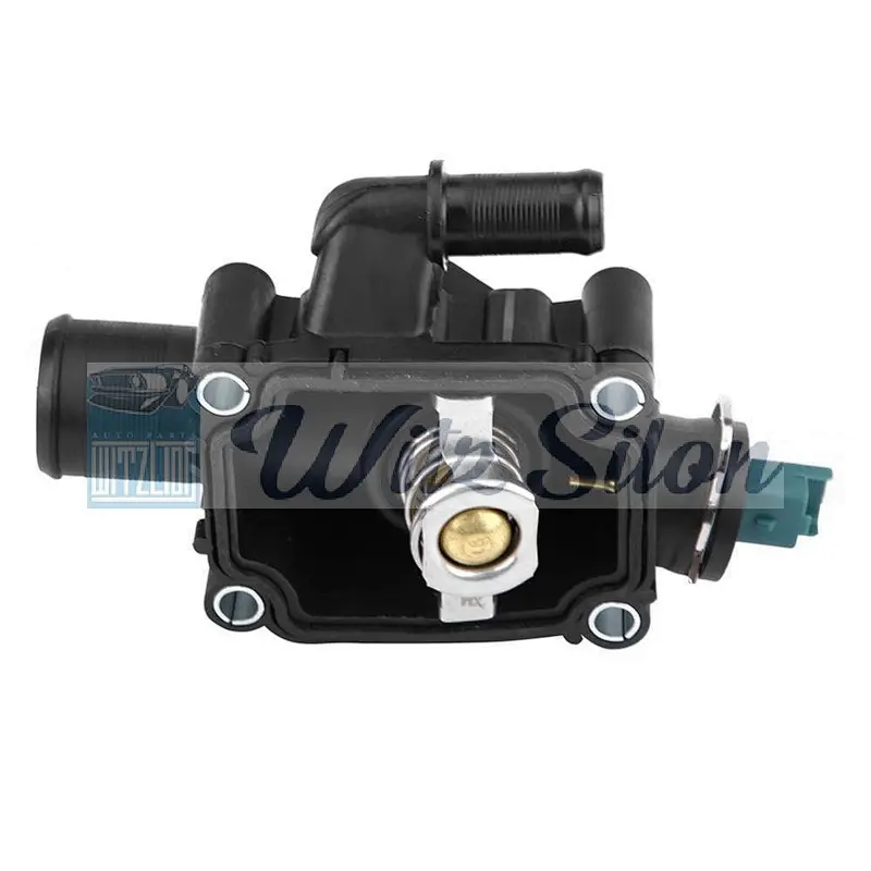 Engine Coolant Thermostat Housing Assembly Fits Peugeots 206 207 307 308 C-itroens C2 C3 C4 B-erlingos OE#1336.Z0 9647265980