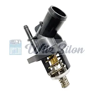 Water Outlet Assembly with Thermostat for Chevys Silverados Suburbans Sierras Yukons 4.2 5.3 6.2 OEM 12674639