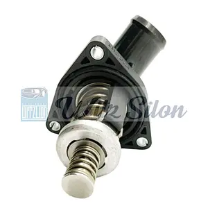 Water Outlet Assembly with Thermostat for Chevys Silverados Suburbans Sierras Yukons 4.2 5.3 6.2 OEM 12674639