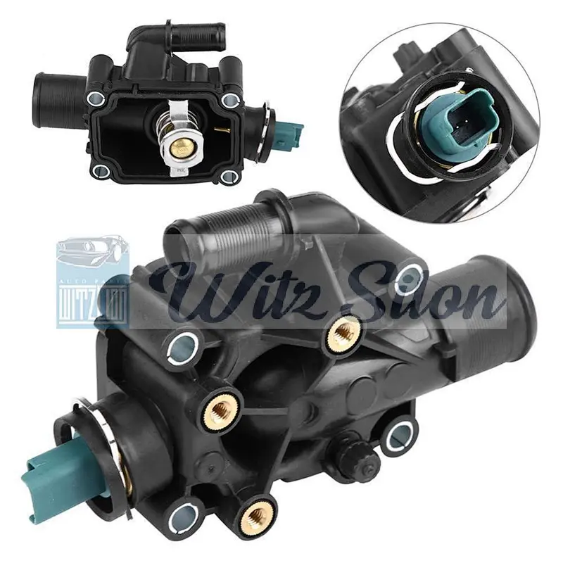 Engine Coolant Thermostat Housing Assembly Fits Peugeots 206 207 307 308 C-itroens C2 C3 C4 B-erlingos OE#1336.Z0 9647265980