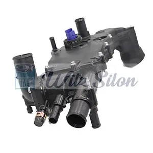 Engine Coolant Thermostat Housing Assembly Fits P-eugeots C-itroens F-iats D-ucatos B-oxers 1336. V4 9643212080