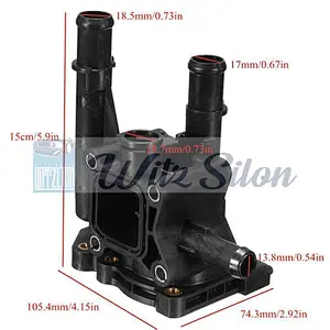 New Engine Cooling Thermostat Housing Cover fits CHEVROLET-S ALFA- ROMEO-S 55353311 96817255 96984103 1338177 71770832 55577073