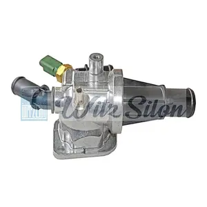 Engine Coolant Thermostat Housing Fits FIATs PUNTO SIENA DOBLO Cargo FORDs KA LANCIA YPSILON MUSA 55180041 9S518575BB