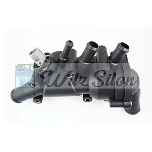 XS6E-8A586-AH.  car engine coolant thermostat housing assembly auto parts with thermostat with sensor