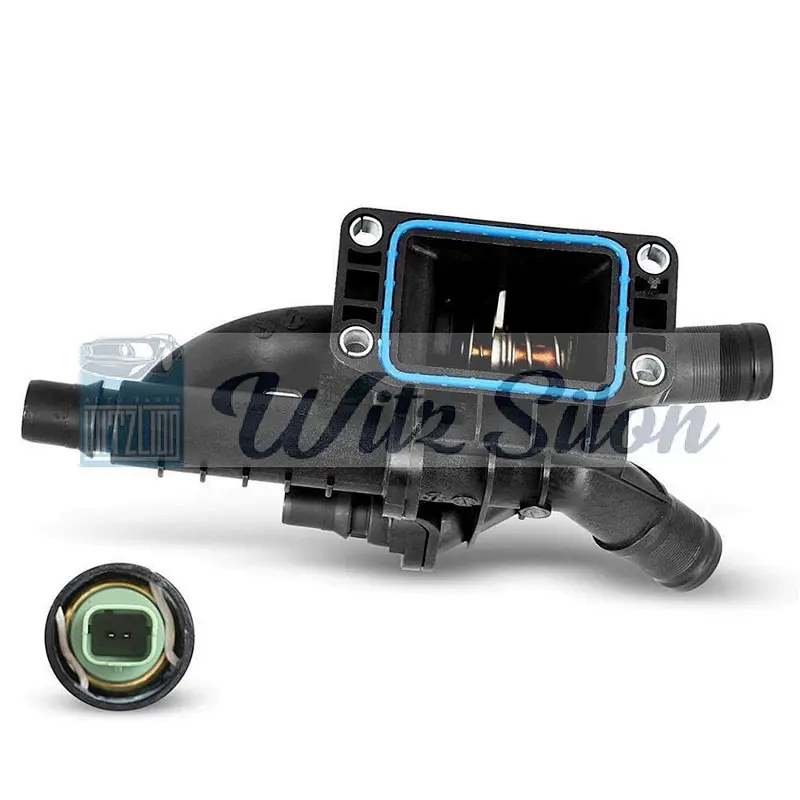 Engine Coolant Thermostat Housing Assembly Fits CITROENs C3 C4 C5 FIATs Scudo PEUGEOTs 207 308 1336 AX  9684588980