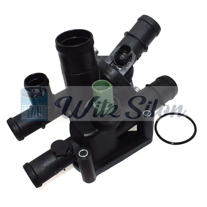 Engine Coolant Thermostat Housing Fits VWs AUDIs SKODAs MAZDAs Bora Flight Golf Mk4 Mk5 06A121111A