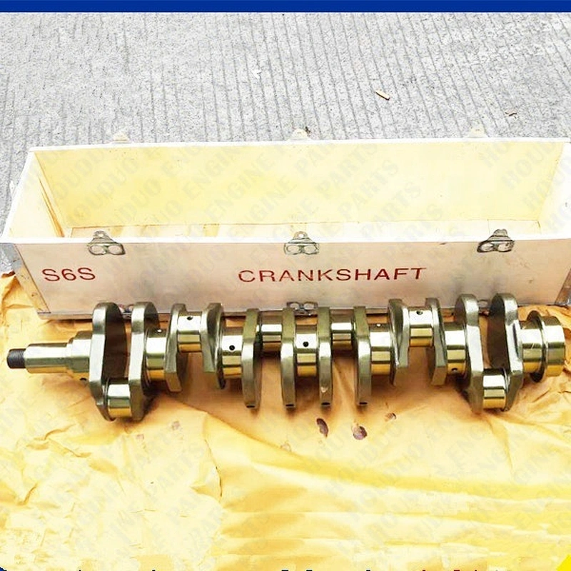 Excavator Diesel Engine Parts Cast Iron S6S Crankshaft for Mitsubishi